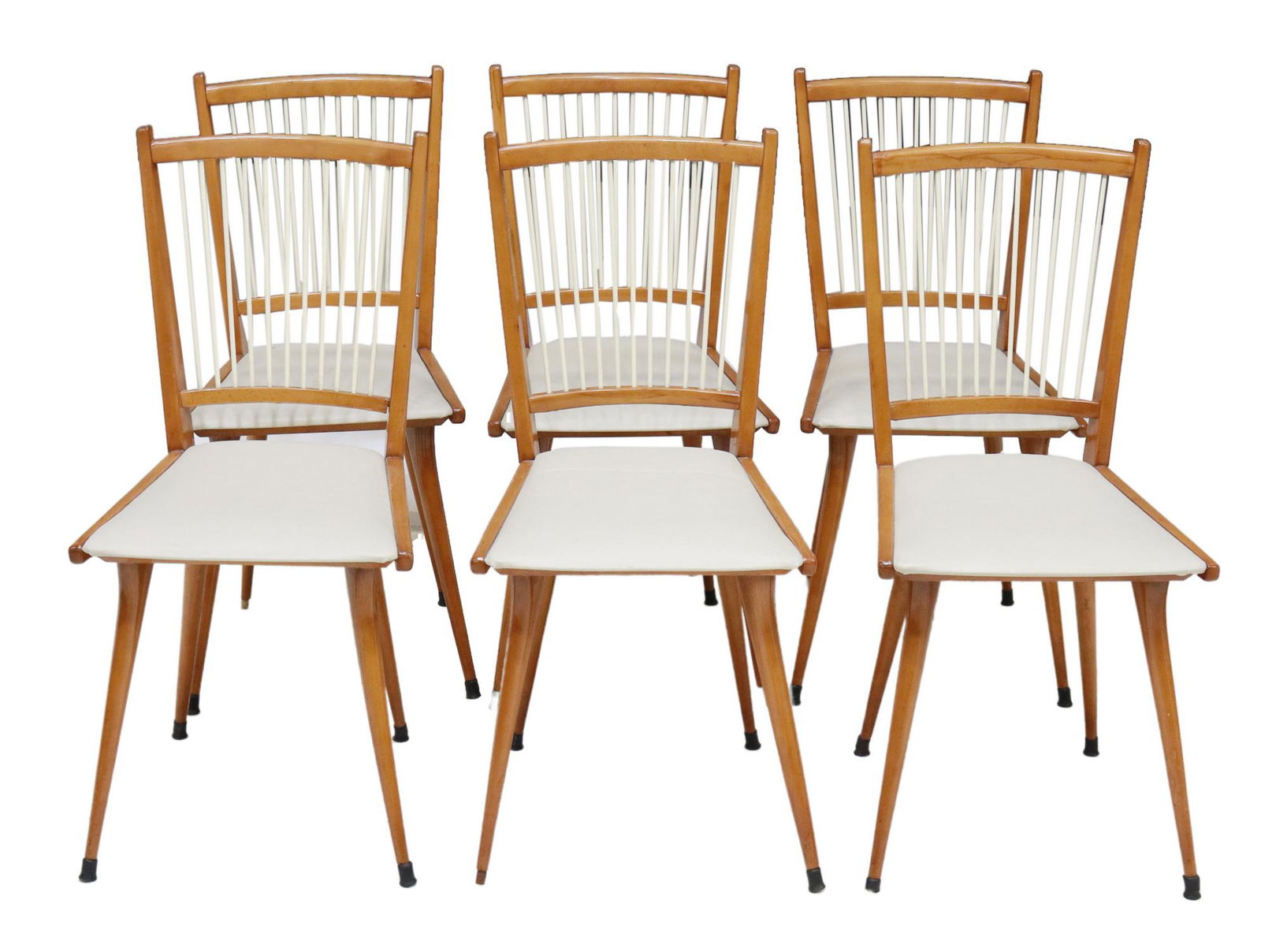 (6) ITALIAN MID-CENTURY MODERN DINING CHAIRS (1 of 4)