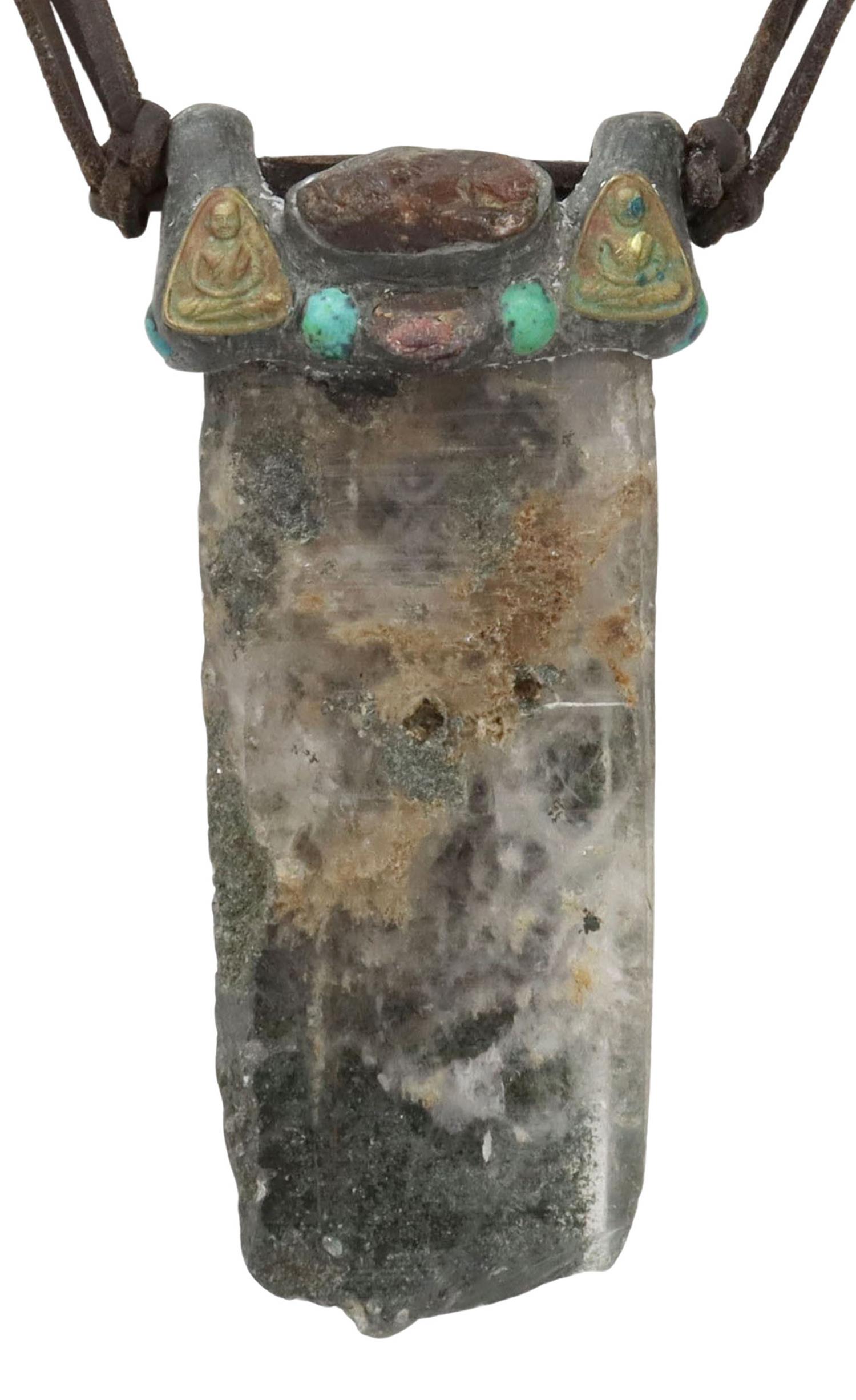 ANOTHAI HANSEN STATEMENT NECKLACE, CRYSTAL & GEM (1 of 4)