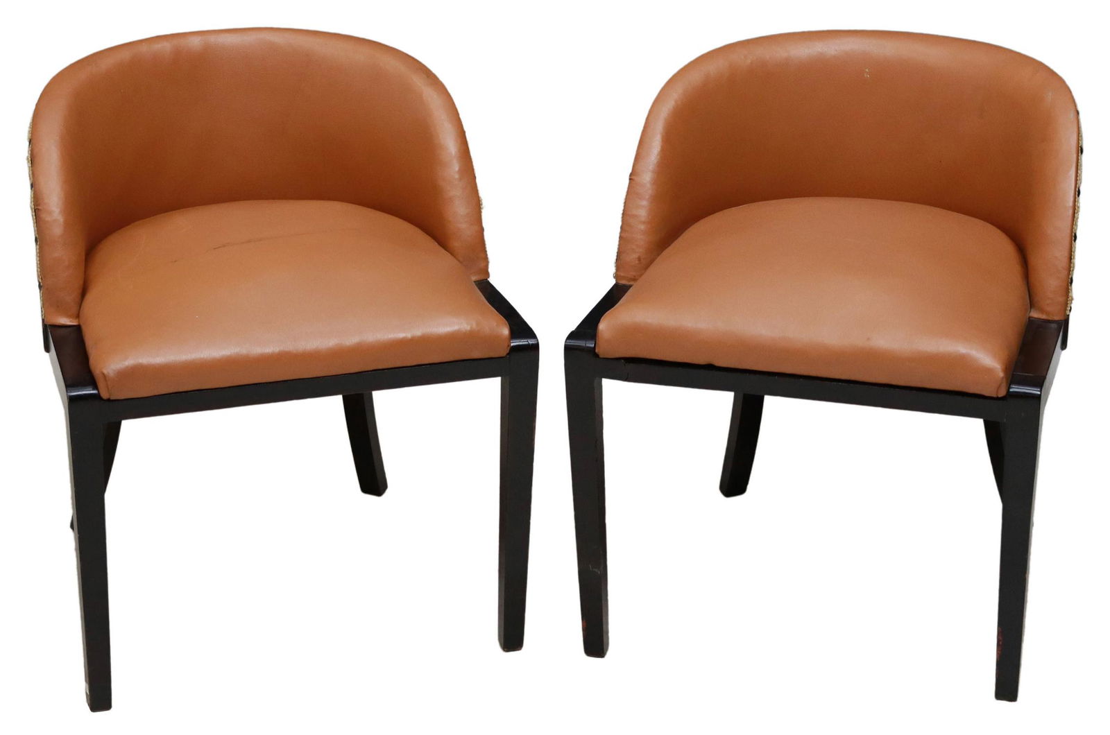 (2) ART DECO LOW BENTWOOD BACK VANITY CHAIRS (1 of 3)