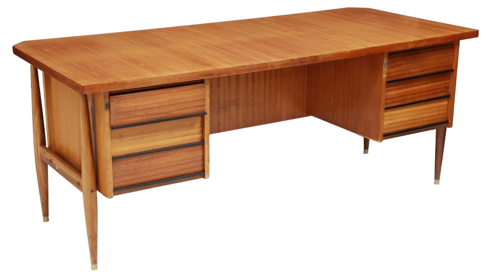 LARGE ITALIAN MID-CENTURY MODERN WRITING DESK (1 of 5)