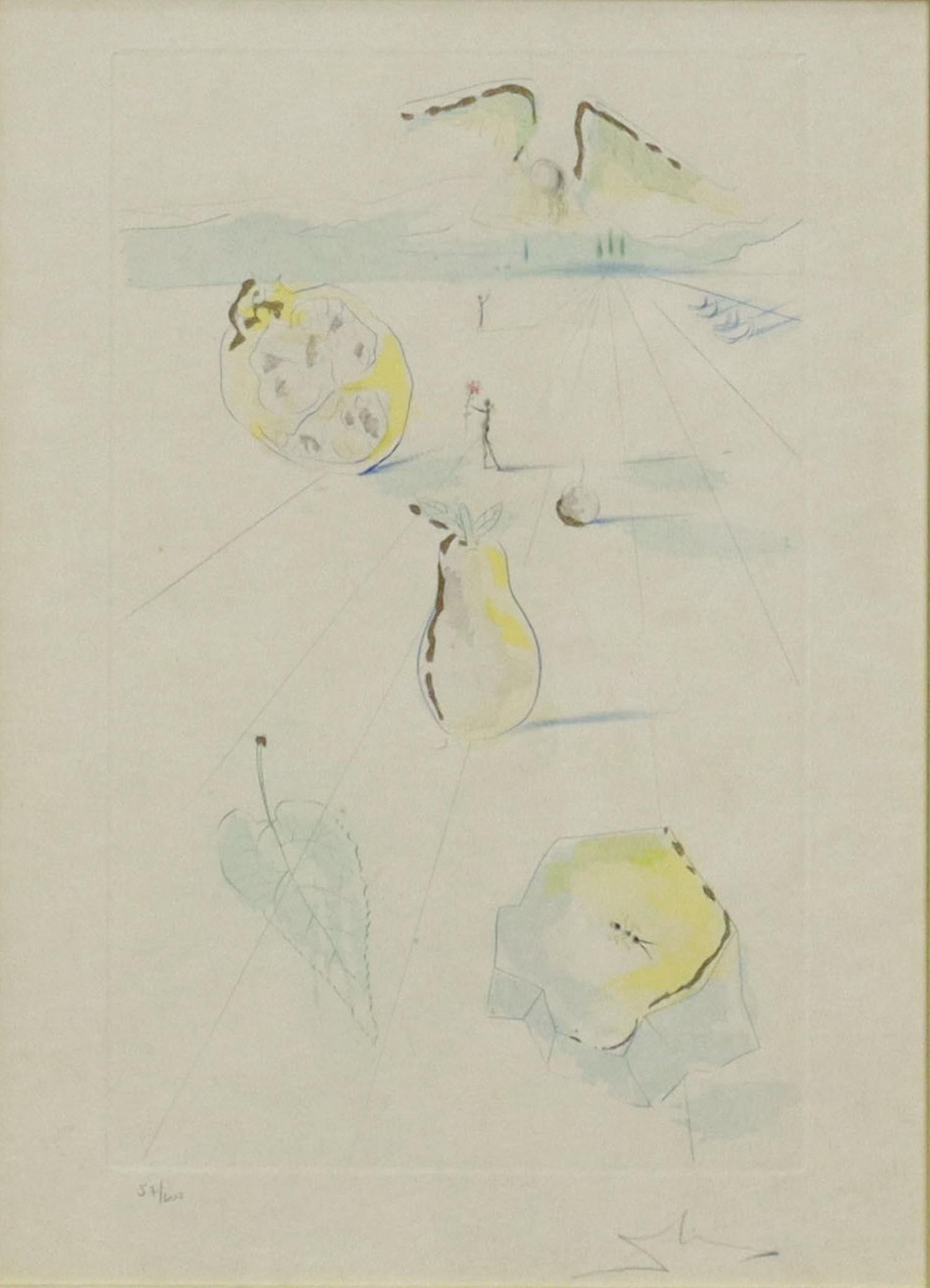 SALVADOR DALI (ATTRIB) I WENT DOWN INTO THE GARDEN (1 of 5)