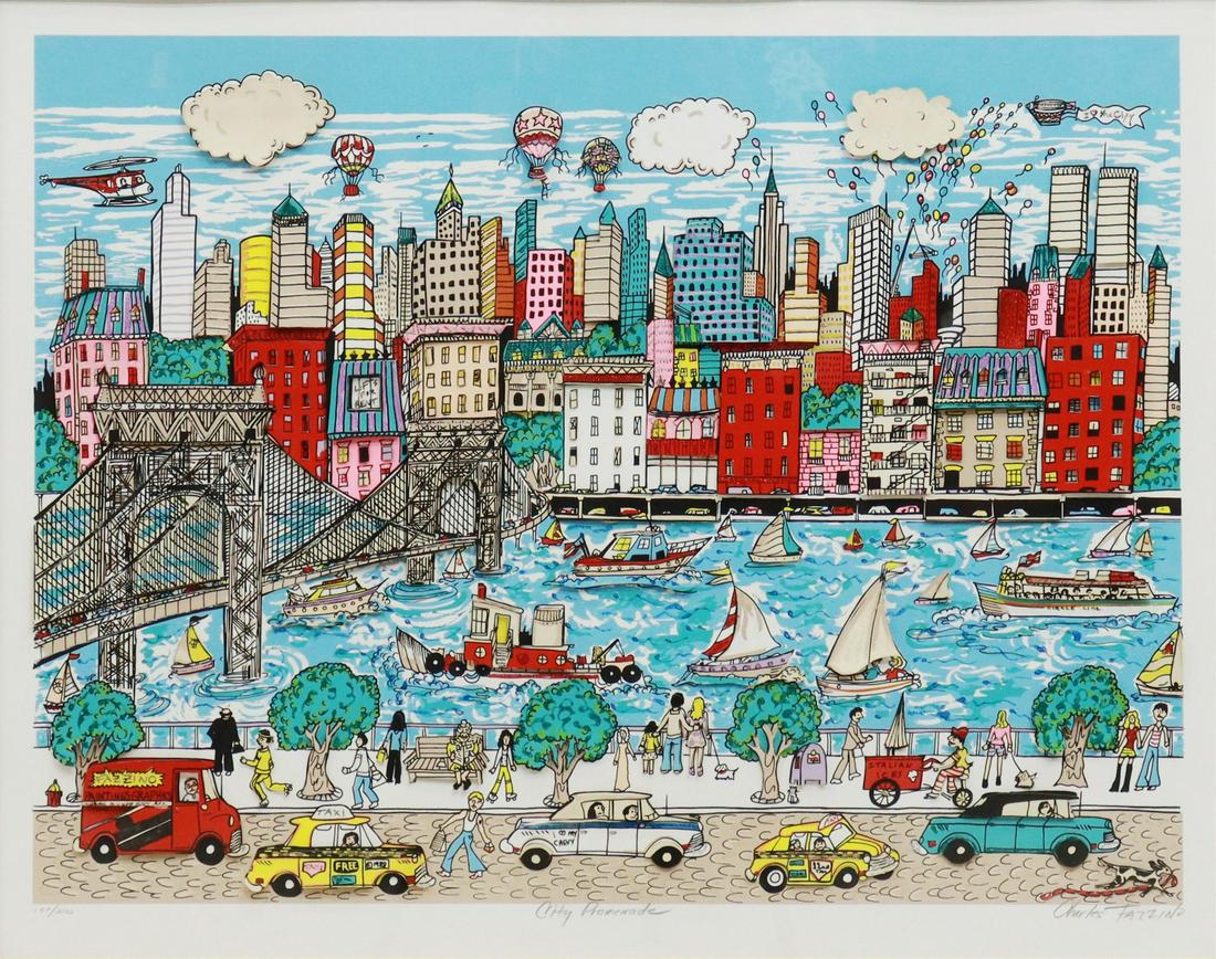 CHARLES FAZZINO (B.1955) NEW YORK 3-D SERIGRAPH (1 of 6)