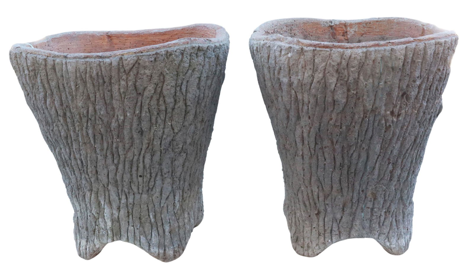 (2) FRENCH FAUX BOIS GARDEN PLANTERS (1 of 2)
