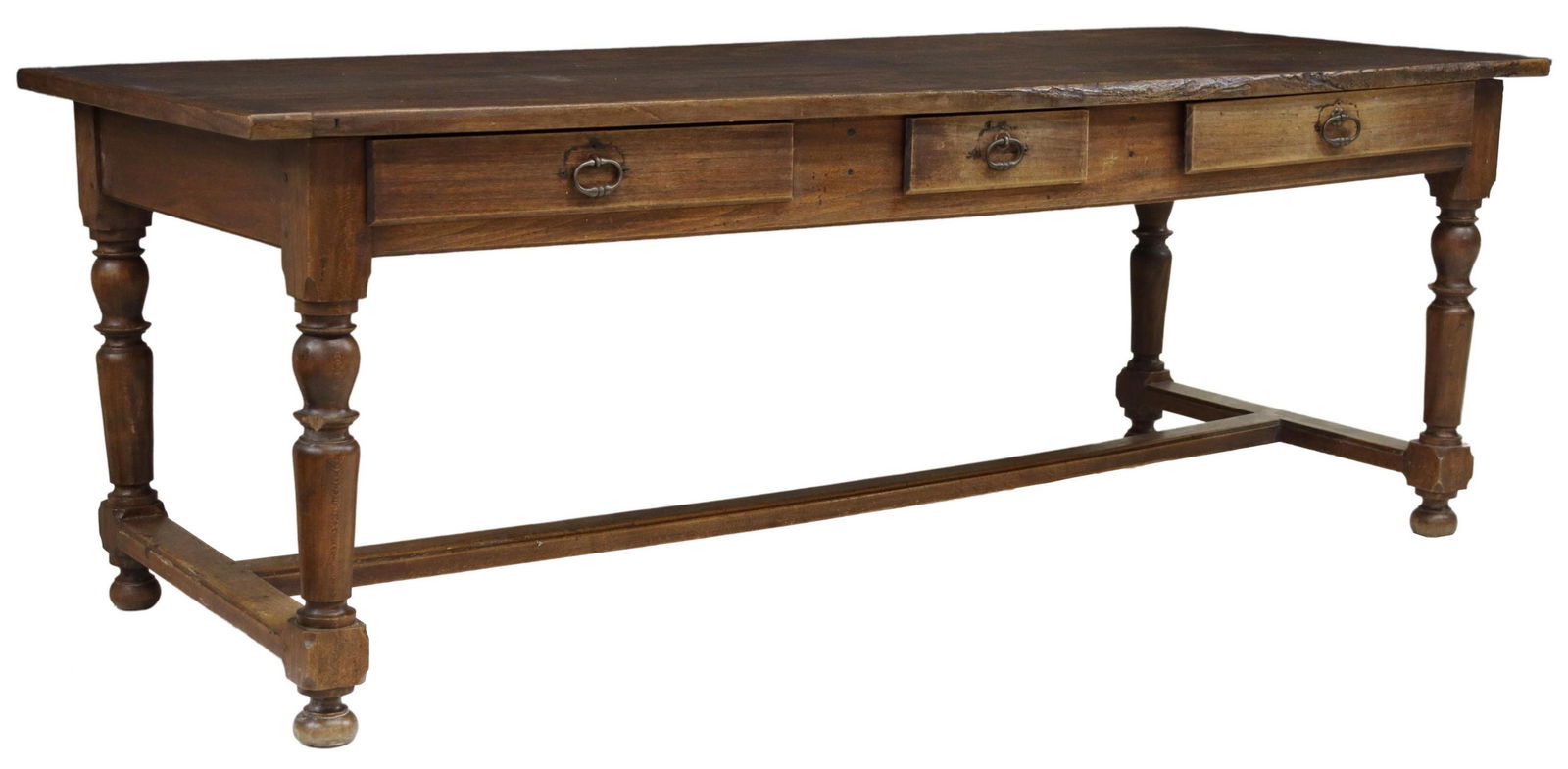 FRENCH PROVINCIAL FARMHOUSE TABLE, 81.5"L (1 of 5)