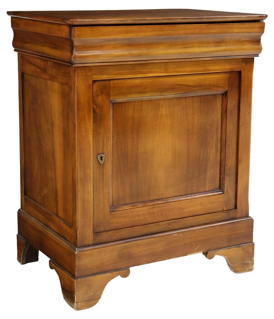 FRENCH LOUIS PHILIPPE STYLE WALNUT CABINET (1 of 6)