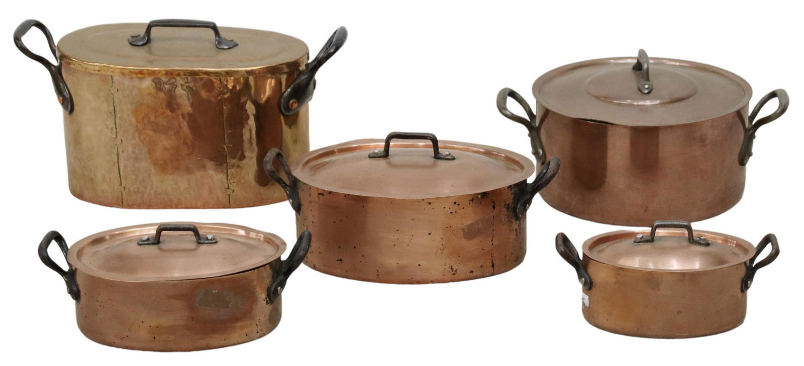 (5) FRENCH COPPER KITCHENWARE BRAISING PANS (1 of 3)