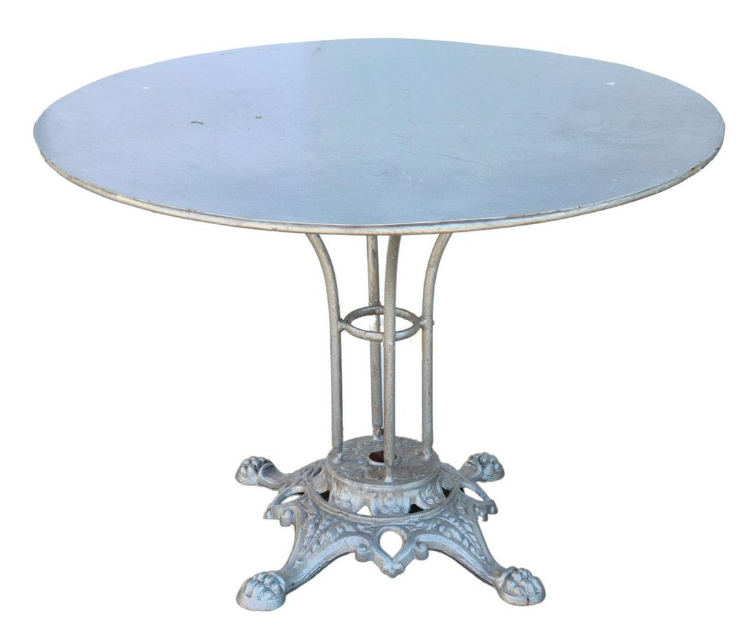 FRENCH CAST IRON BISTRO TABLE (1 of 3)