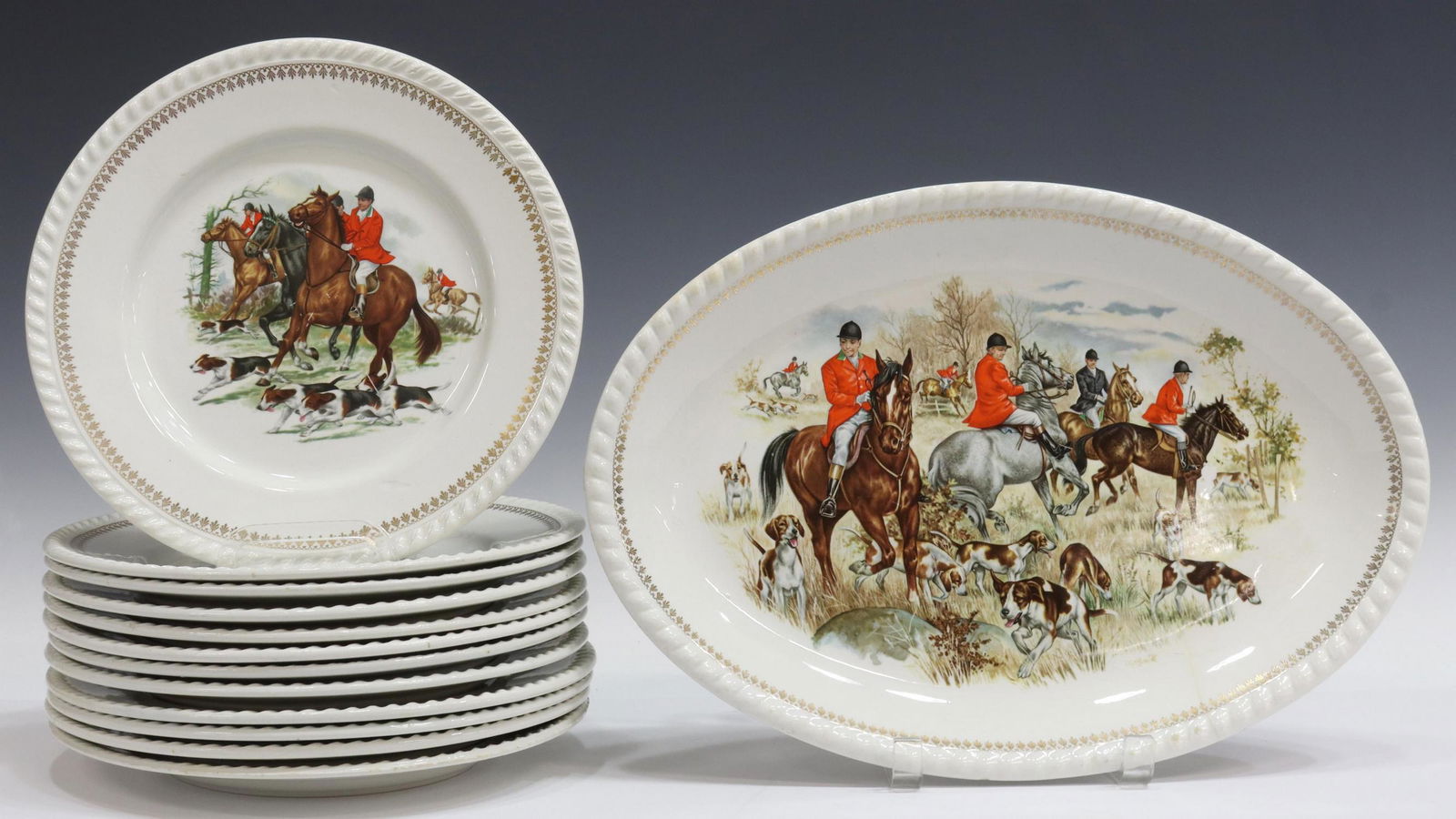 (13) FOX HUNT IRONSTONE DINNER / GAME SERVICE (1 of 1)
