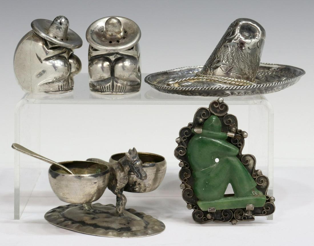 (5) SILVER TABLE ITEMS & ACCESSORIES, MEXICO (1 of 5)