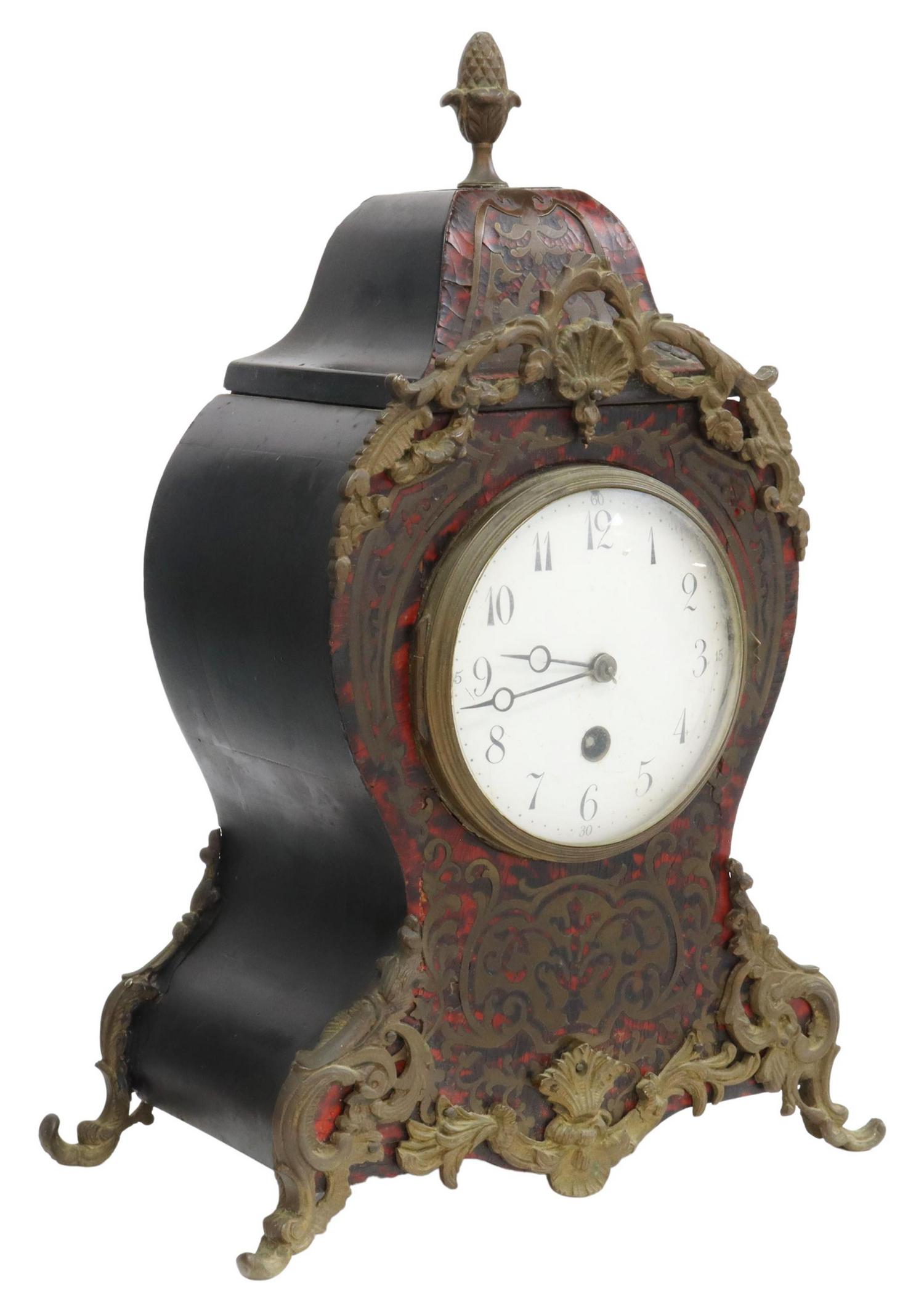FRENCH BOULLE WORK STYLE BRACKET CLOCK (1 of 5)