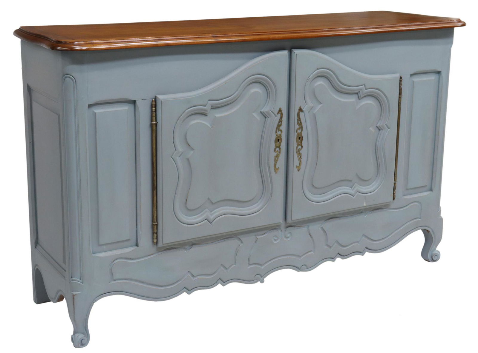 FRENCH PROVINCIAL LOUIS XV STYLE PAINTED SIDEBOARD (1 of 5)