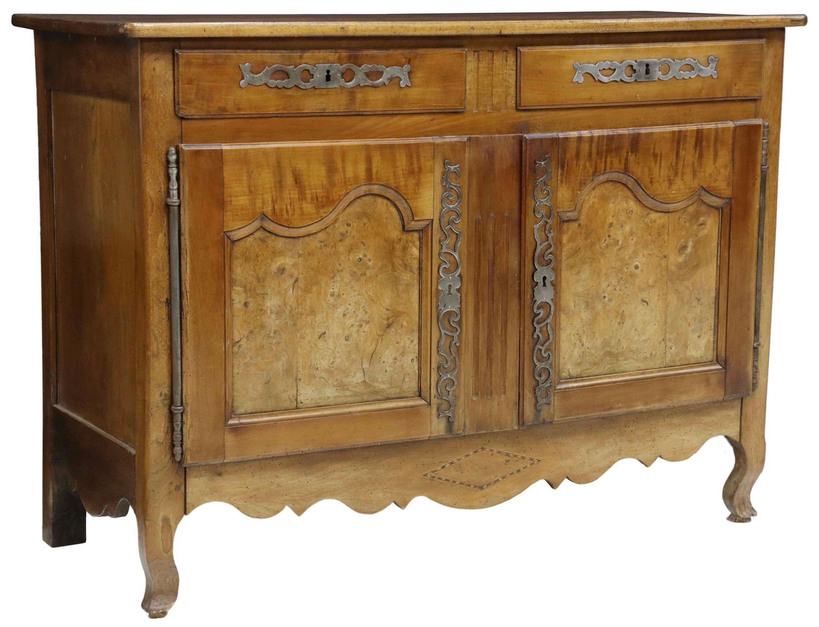FRENCH LOUIS XV STYLE FRUITWOOD SIDEBOARD (1 of 6)