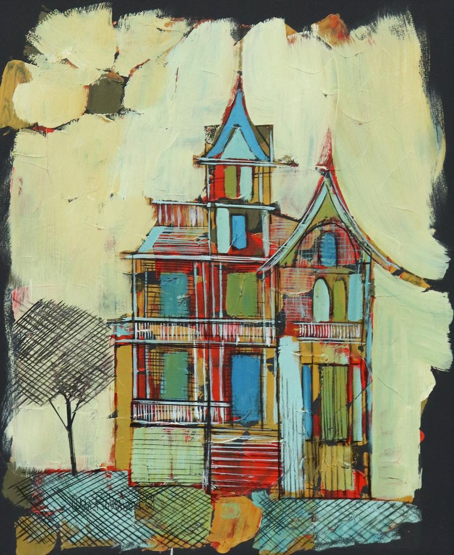 ORIS ROBERTSON (TX, 1937-2002) VICTORIAN HOUSE (1 of 4)