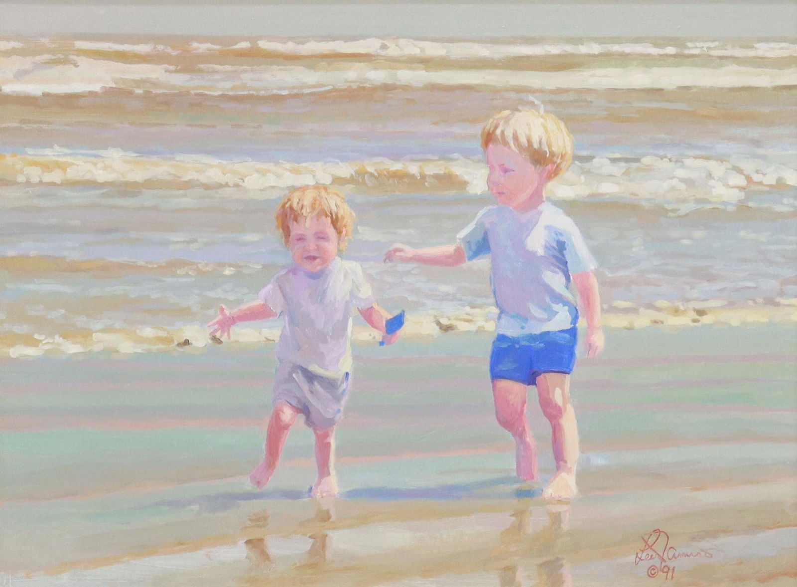 LEE JAMISON (TX, B.1957) CHILDREN ON THE BEACH (1 of 5)