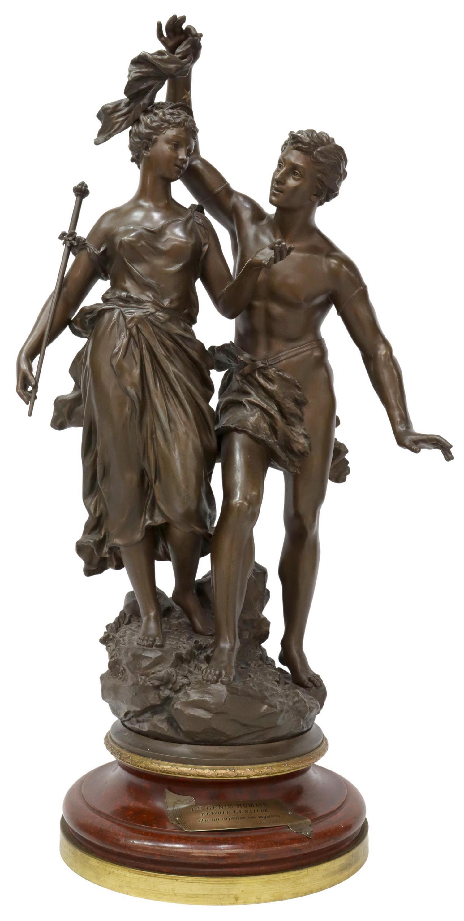 AFTER ERNEST RANCOULET PATINATED METAL SCULPTURE (1 of 6)