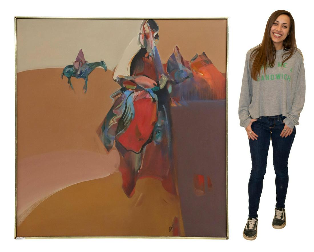 VELOY VIGIL (NM, D.1997) VILLAGE SENTINEL, 60"x60" (1 of 6)