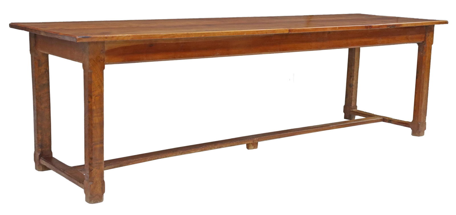 FRENCH PROVINCIAL FRUITWOOD FARMHOUSE TABLE, 100"L (1 of 4)