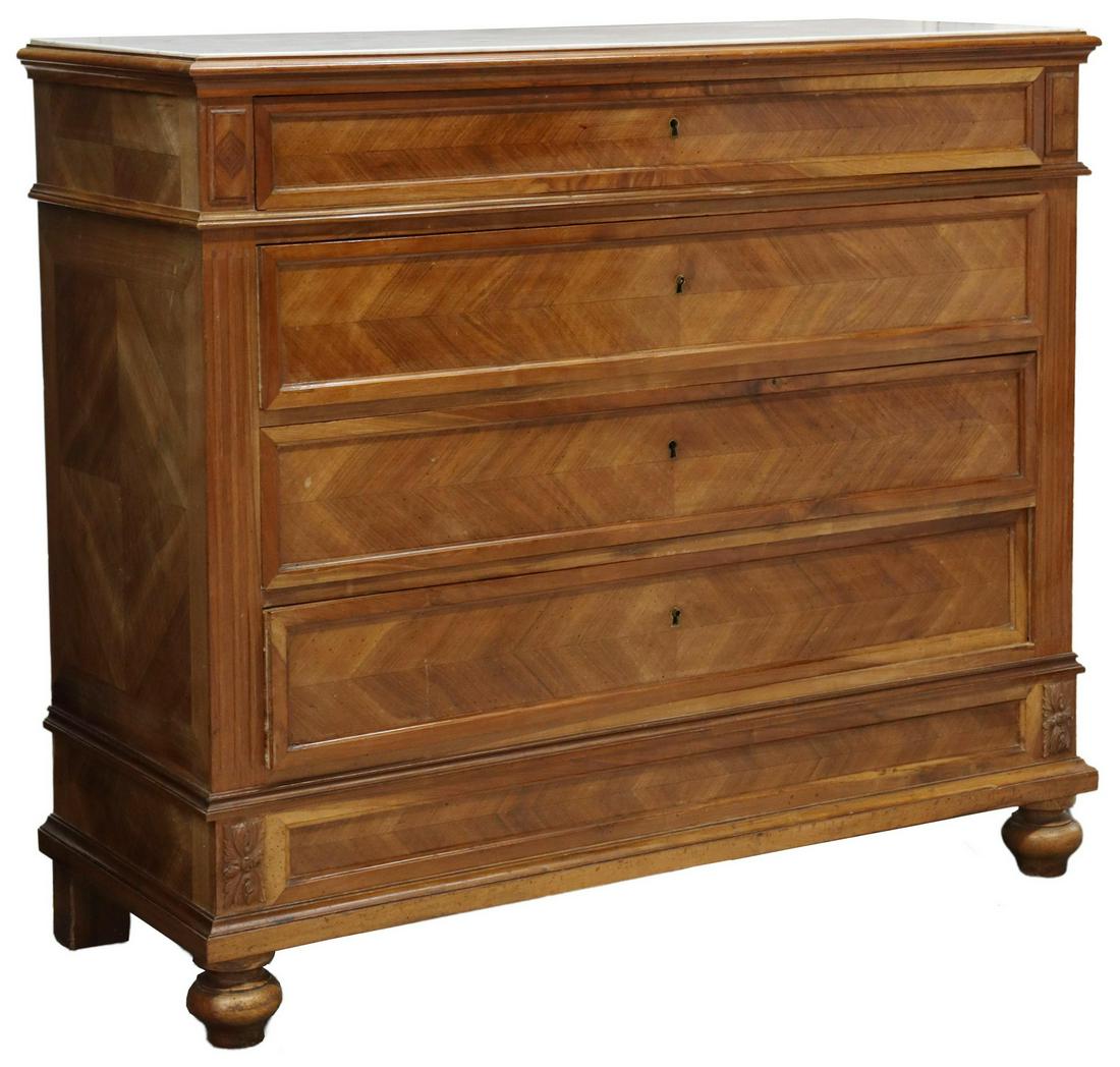 FRENCH NAPOLEON III PERIOD MARBLE-TOP COMMODE (1 of 6)