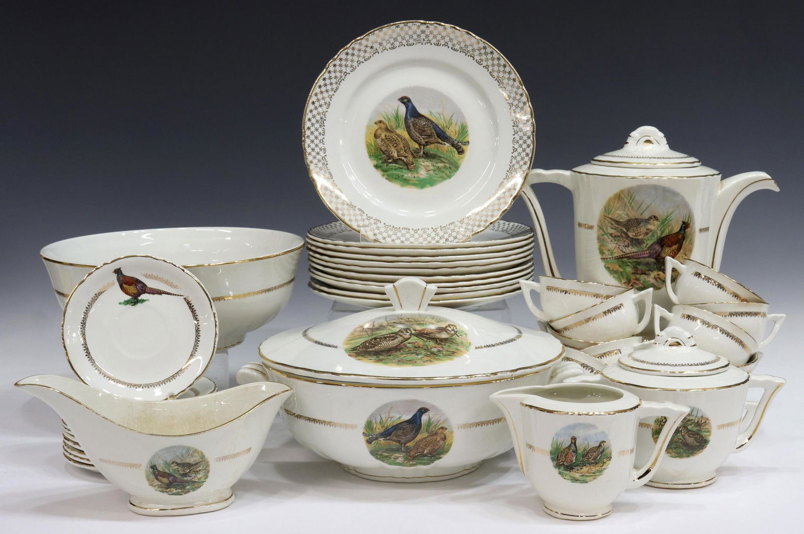 (41) FRENCH ORCHIES PARCEL GILT GAME SERVICE (1 of 4)