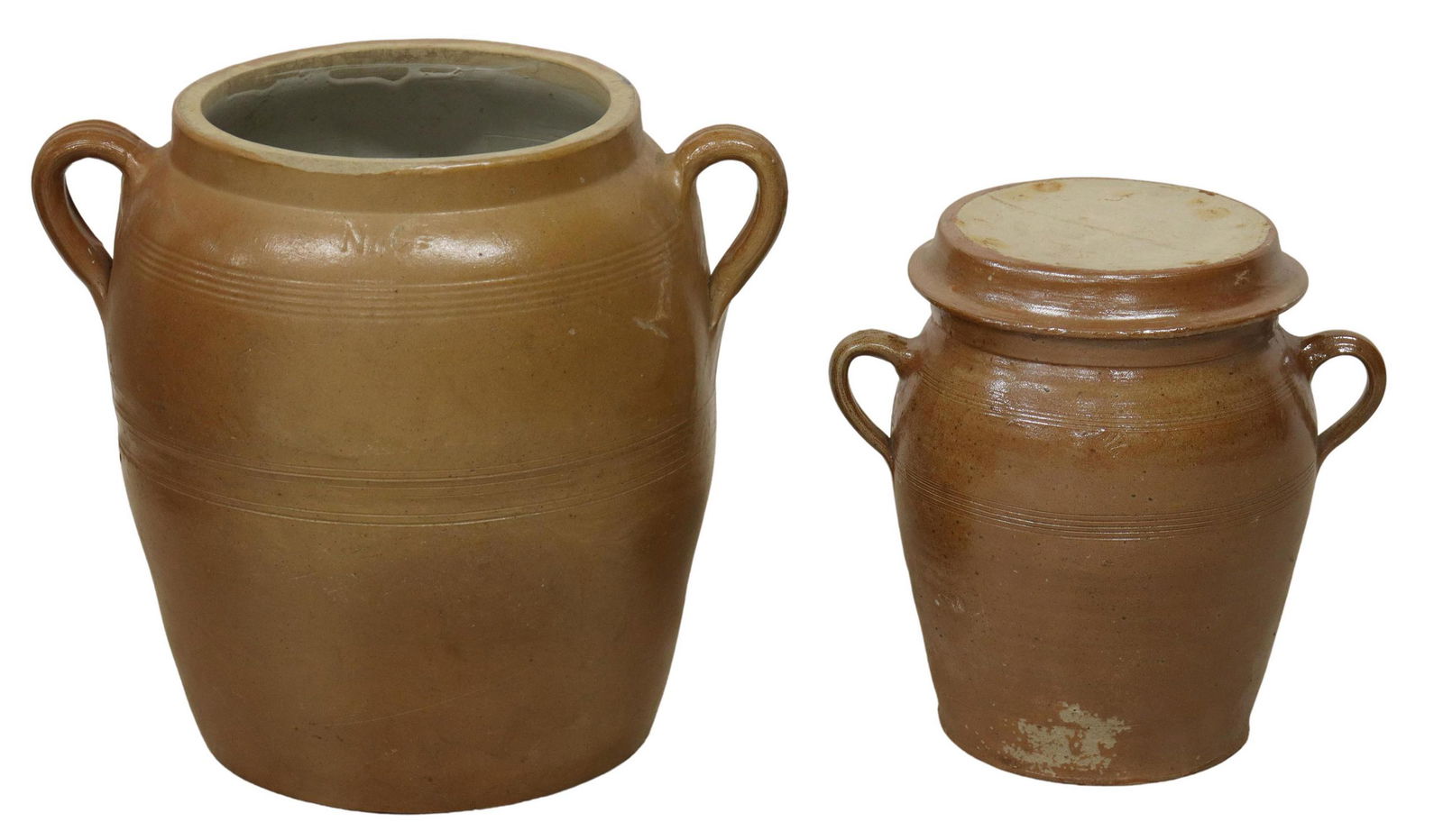 (2) FRENCH PROVINCIAL EARTHENWARE VESSELS (1 of 2)