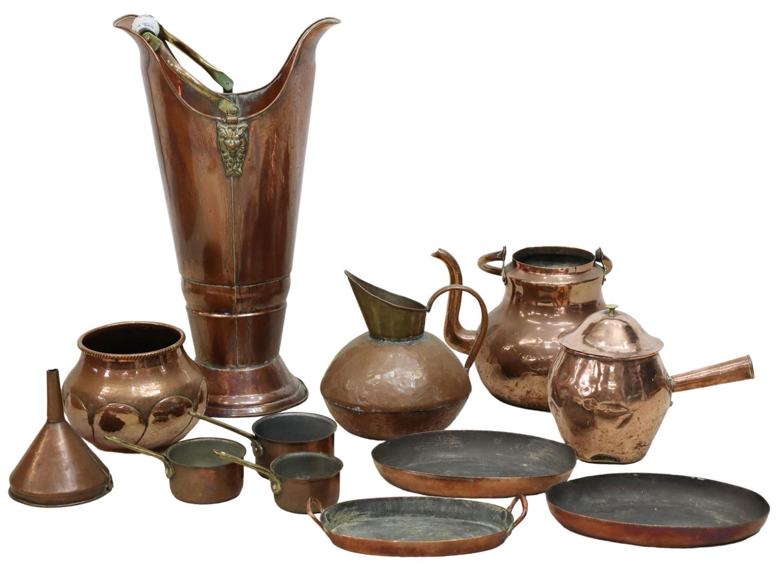 (12) GROUP OF FRENCH COPPER KITCHENWARE & ITEMS (1 of 3)