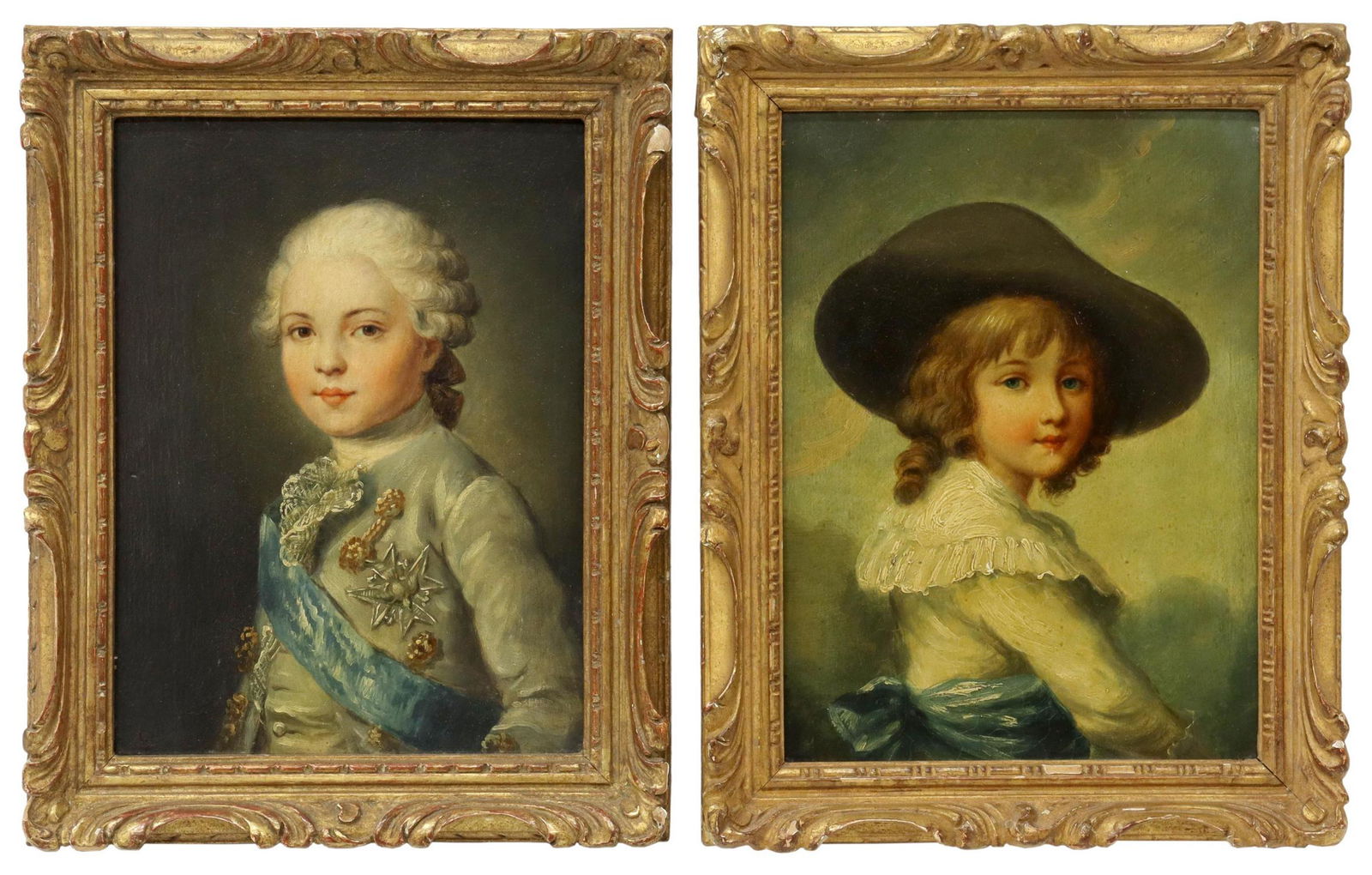 (2) FRAMED OIL ON PANEL PORTRAITS (1 of 6)