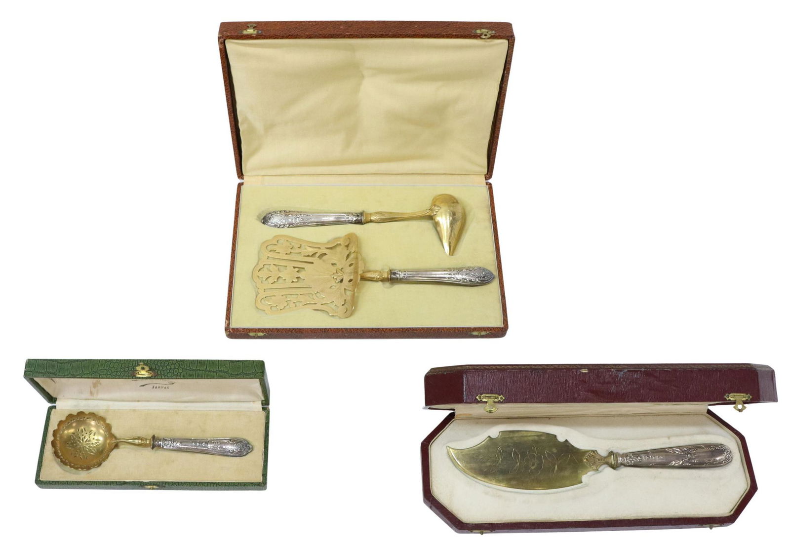 (4) FRENCH 800 SILVER HANDLED SERVING FLATWARE (1 of 4)