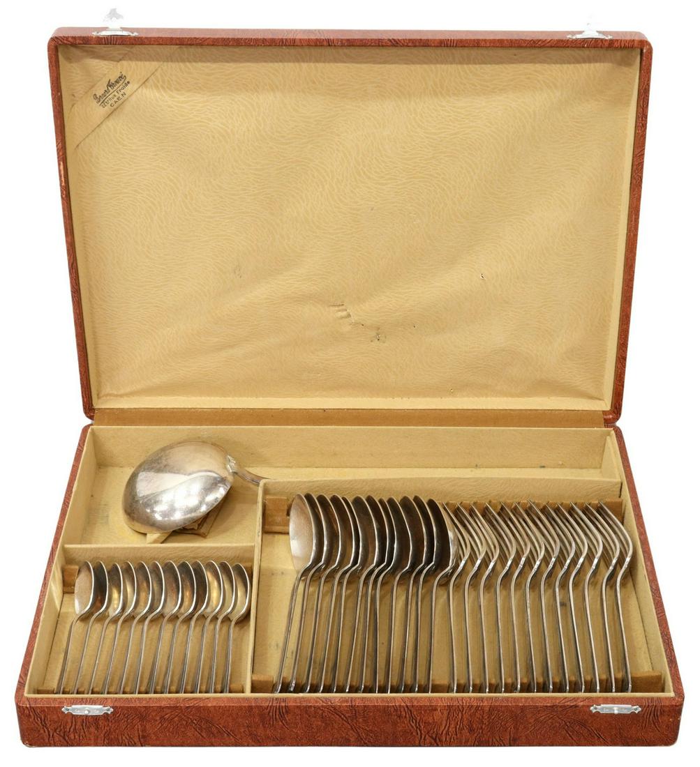 (37) ORFEVRERIE ERCUIS SILVERPLATE FLATWARE SET (1 of 5)