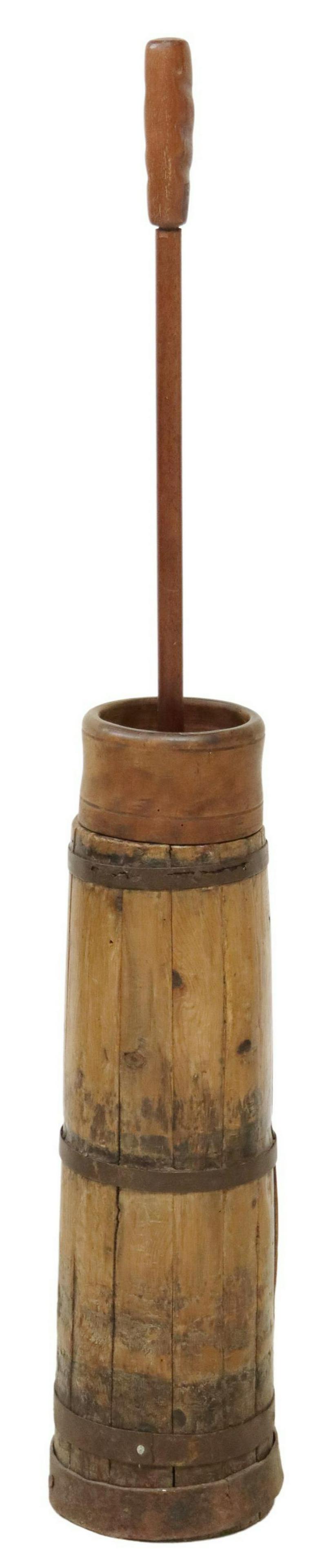 FRENCH BARATTE A BEURRE BUTTER CHURN, 19TH C. (1 of 5)