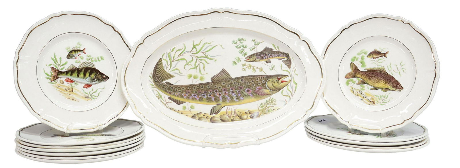 (13) FRENCH LONGCHAMP FAIENCE FISH SERVICE (1 of 6)