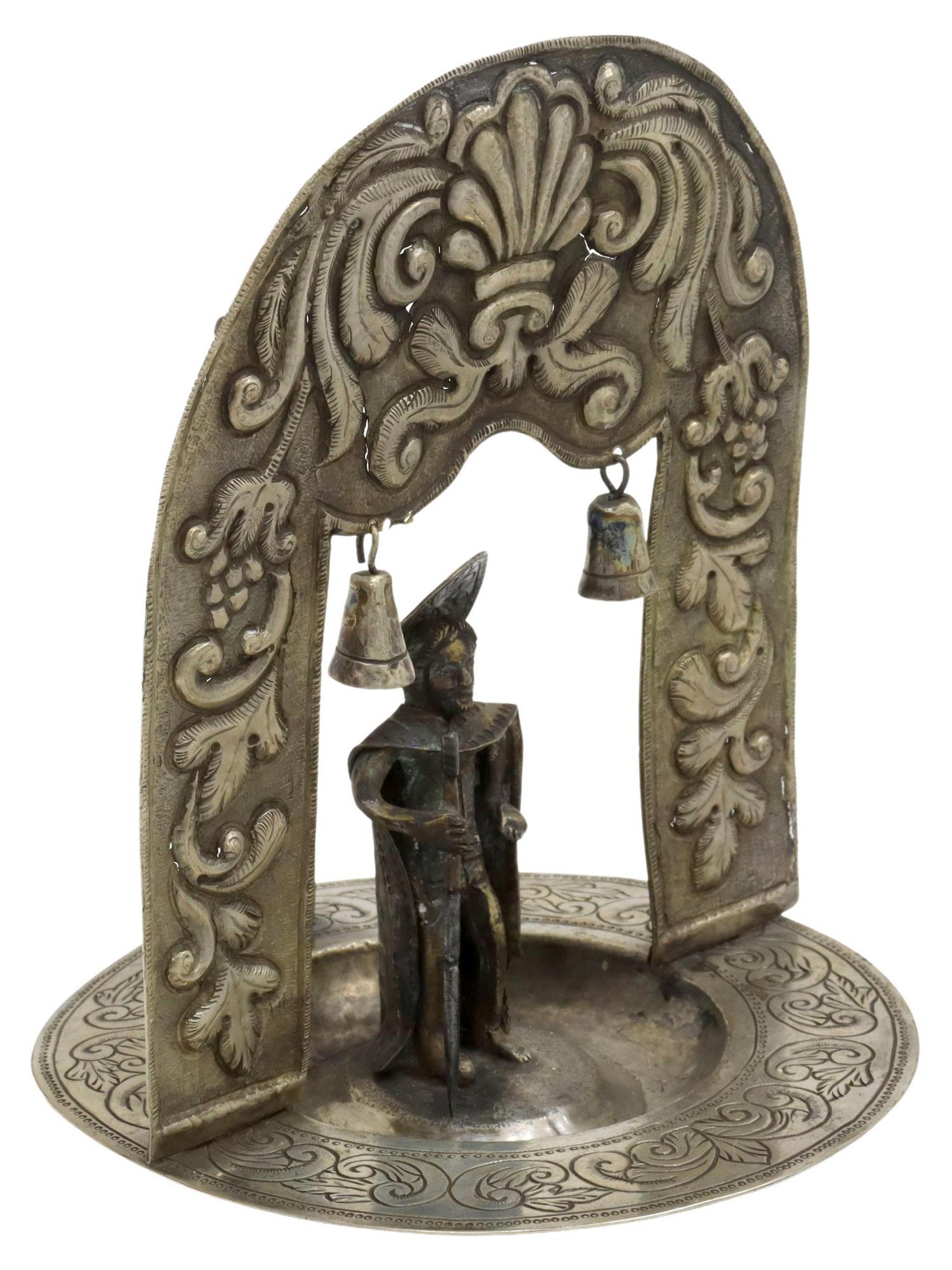 SPANISH COLONIAL STYLE STERLING ALMS PLATE (1 of 5)