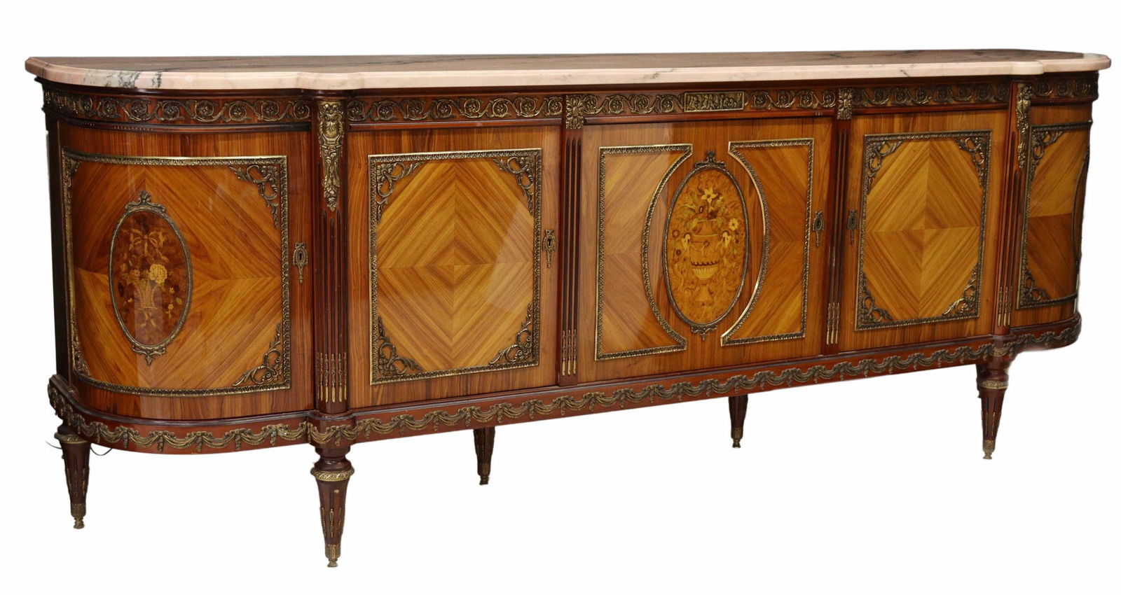 FRENCH LOUIS XVI STYLE MARBLE-TOP SIDEBOARD (1 of 6)