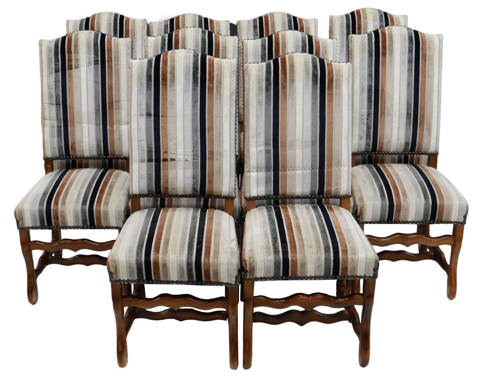 (10) FRENCH LOUIS XIV STYLE HIGHBACK DINING CHAIRS (1 of 4)