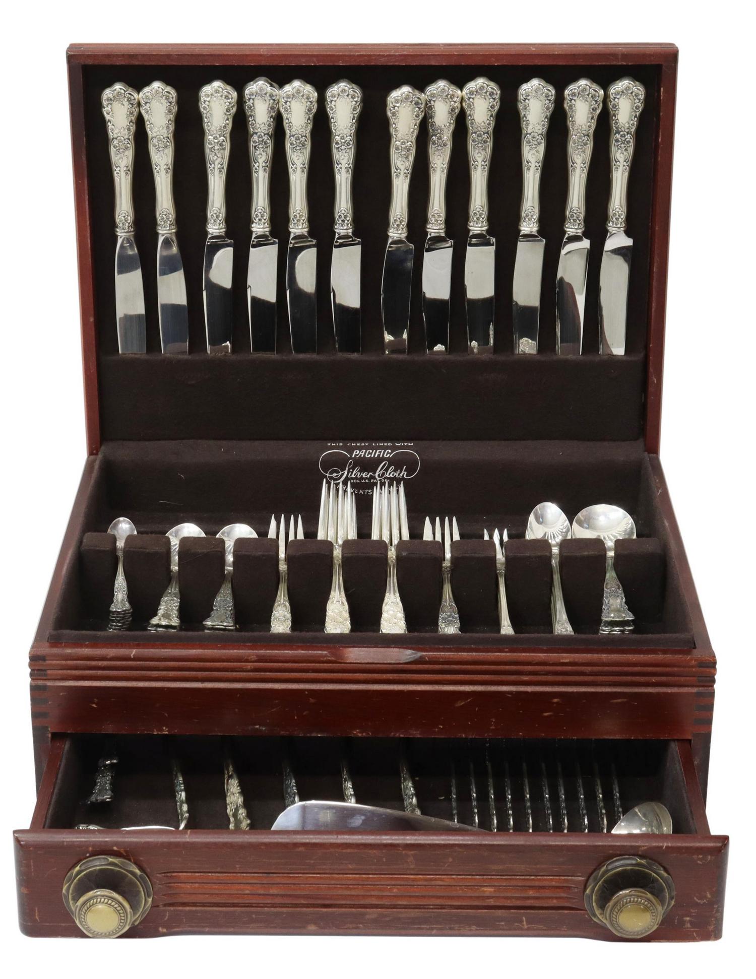 (119) GORHAM BUTTERCUP STERLING FLATWARE SERVICE (1 of 6)