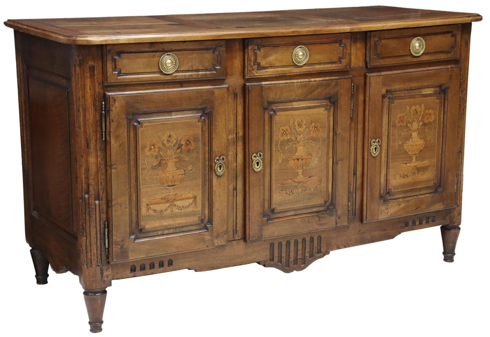 FRENCH LOUIS XVI STYLE MARQUETRY SIDEBOARD (1 of 6)