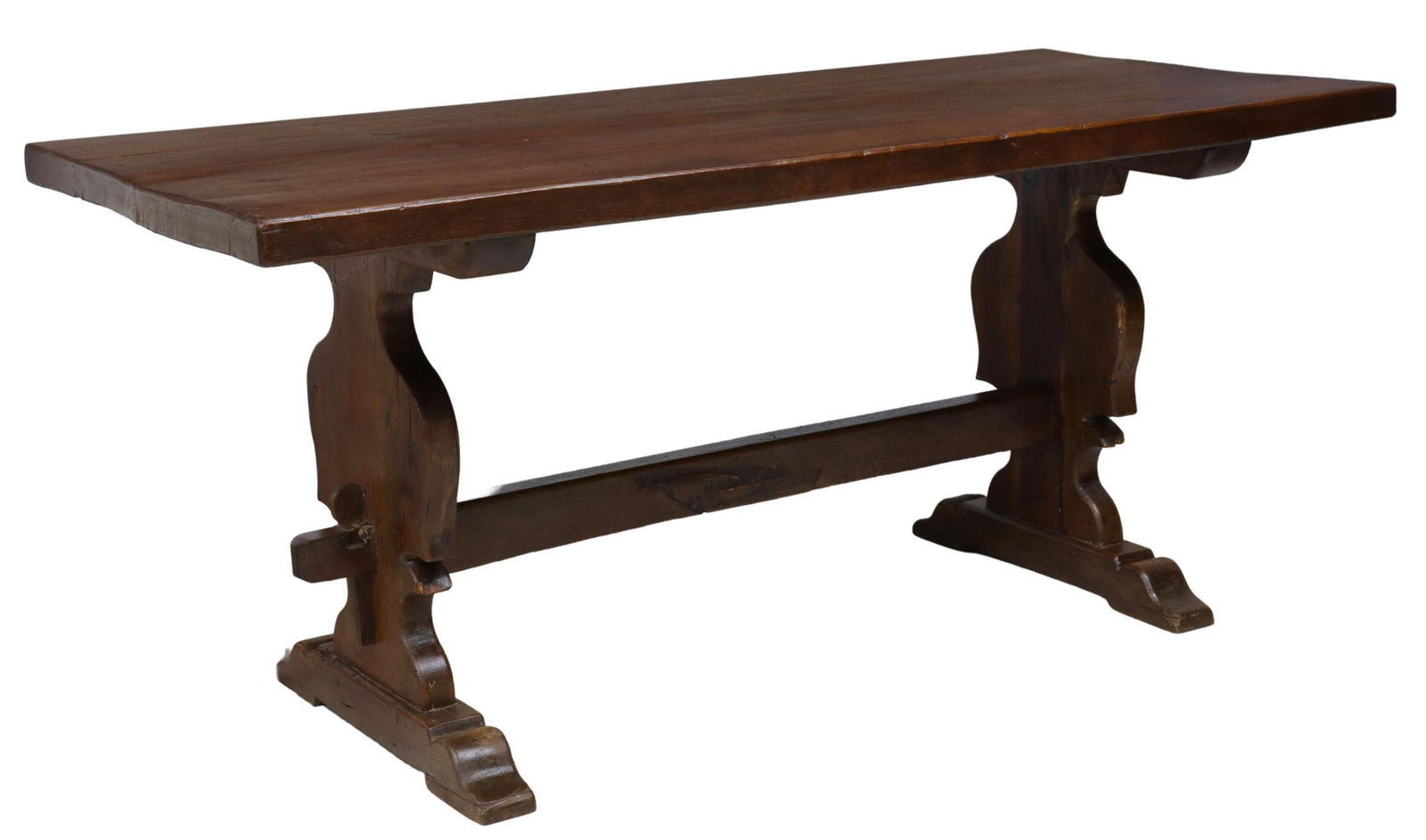 FRENCH PROVINCIAL OAK TRESTLE TABLE (1 of 3)