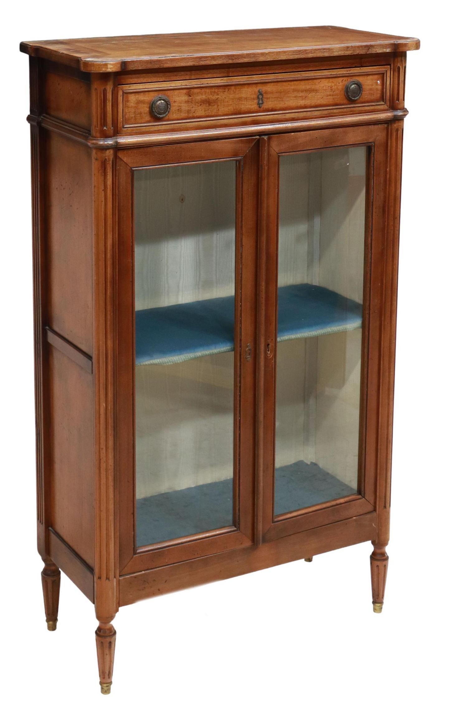 FRENCH LOUIS XVI STYLE VITRINE DISPLAY CABINET (1 of 5)