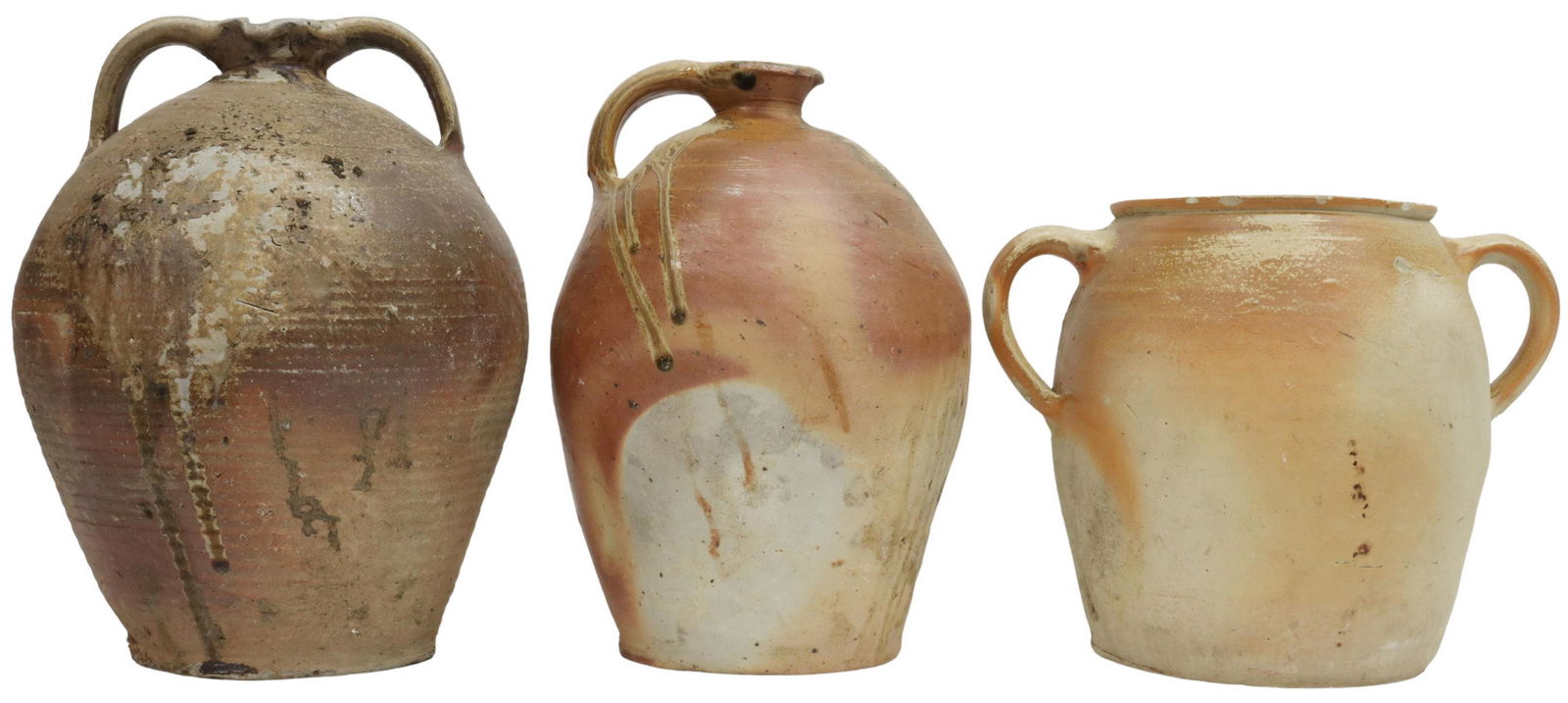 (3) FRENCH PROVINCIAL EARTHENWARE VESSELS (1 of 4)