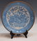 77: LARGE JAPANESE BLUE & WHITE CHARGER & PLATES - 5