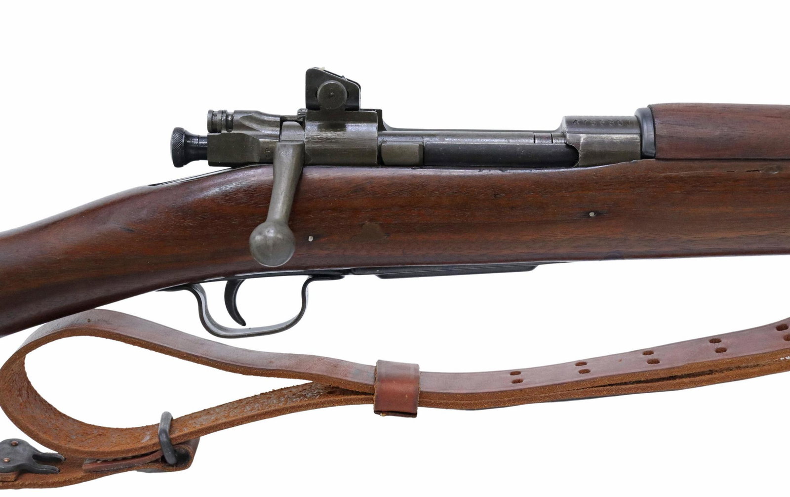 US WWII 1903A3 SMITH-CORONA MFG 1944, SOLDIER ID: U.S. WWII rifle, Model 1903-A3, mfg.1944 by Smith-Corona (L.C. Smith & Corona, Syracuse, N.Y.) with U.S. case, bolt action, .30-06 caliber, 24" barrel, fixed blade front sight, bayonet lug, aperture r