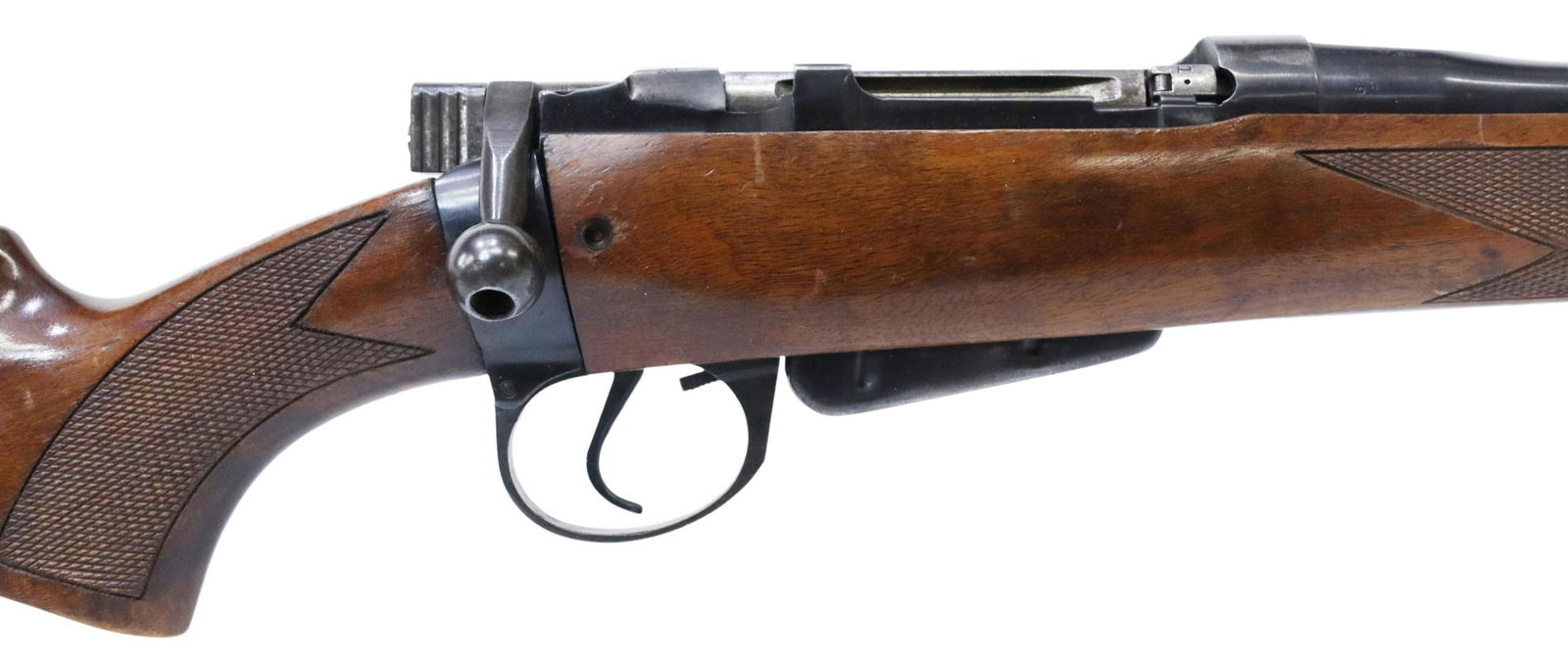 ENFIELD GOLDEN STATE ARMS 1941 SUPREME RIFLE: Enfield No. 4, MK 1 Rifle, 1941, Sporterized, marked "Produced by "Santa Fe Division of Golden State Arms Corporation", further marked "1941 Supreme", bolt action, .303 caliber, 22" barrel, ramp front