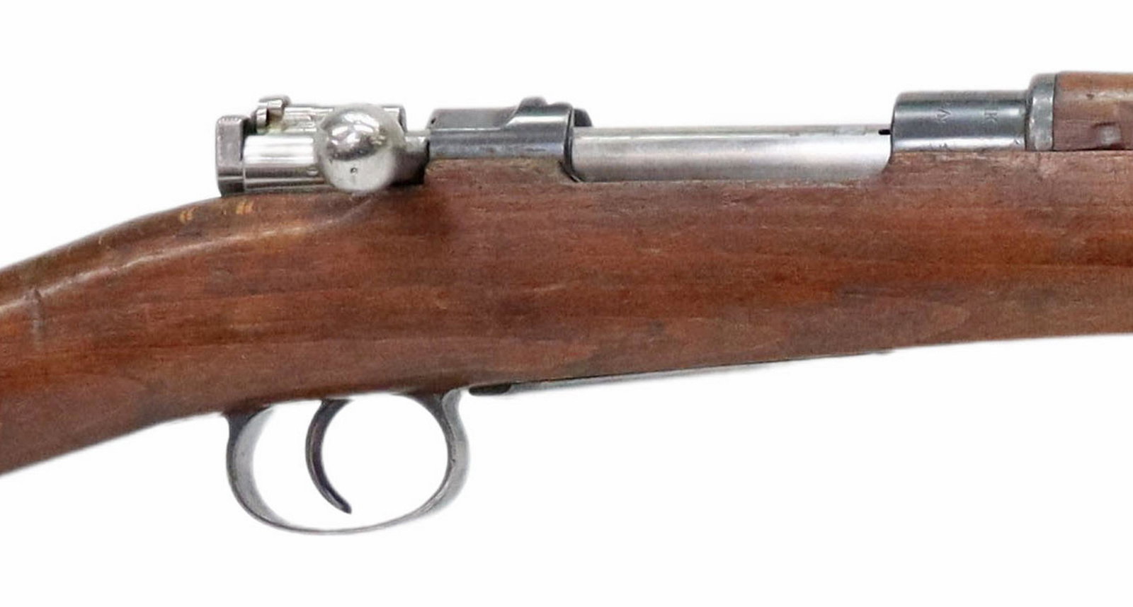 SWEDISH MAUSER 1896 GERMAN CONTRACT RIFLE: Swedish Model 1896 rifle, one of approx 40,000 Swedish 96 rifles manufactured in Germany in 1899, bolt action, 6.5 x 55 caliber, 29.5" barrel inclusive of threaded muzzle, fixed front sight, adjustabl