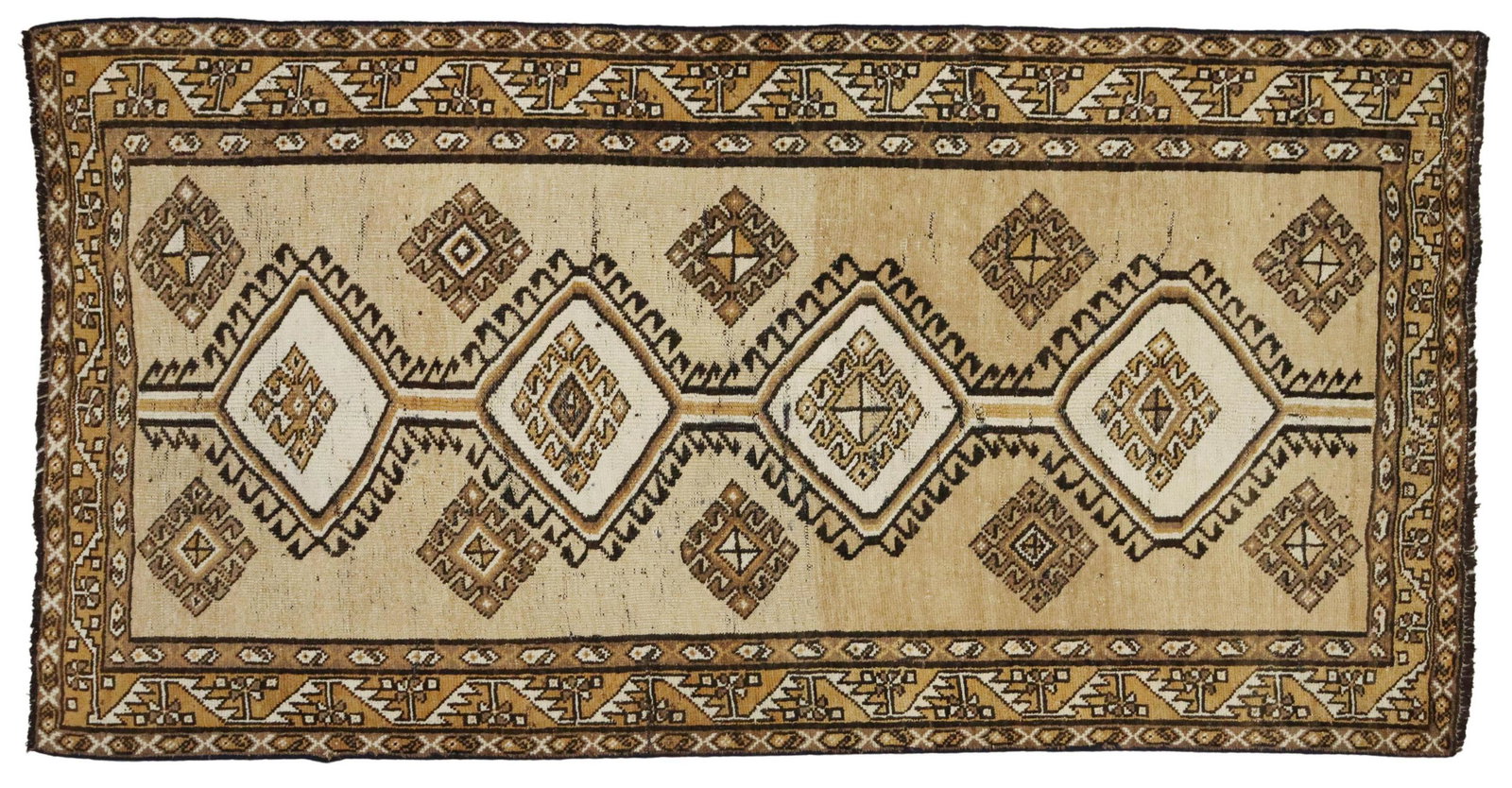 HAND-TIED PERSIAN GABBEH RUNNER, 8'6" X 3'4.25": Hand-tied Persian Gabbeh runner, approx 8'6"l, 3'4.25"w Start Price: $200.00