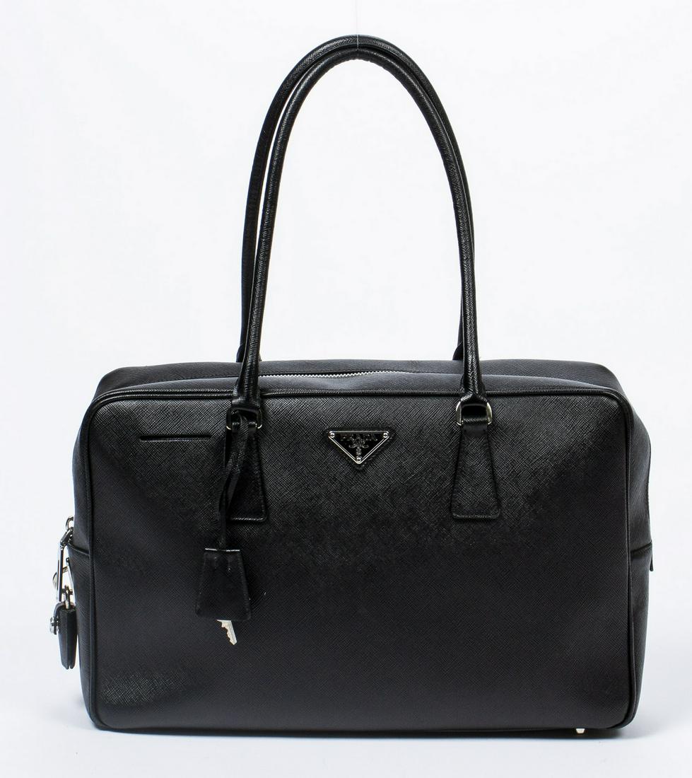 PRADA SAFFIANO LEATHER TOP HANDLE BAULETTO TOTE (1 of 7)