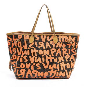 LOUIS VUITTON "GRAFFITI NEVERFULL GM" TOTE BAG