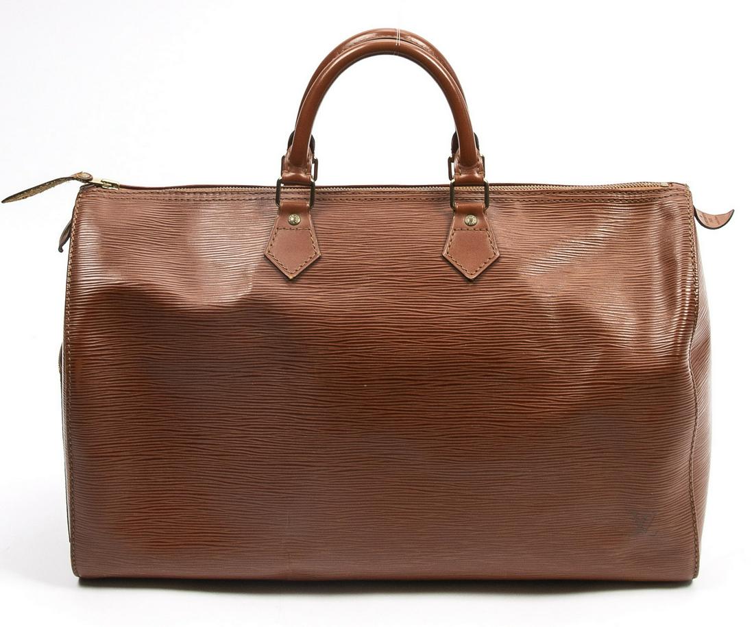 LOUIS VUITTON "SPEEDY 40" EPI LEATHER HANDBAG (1 of 9)