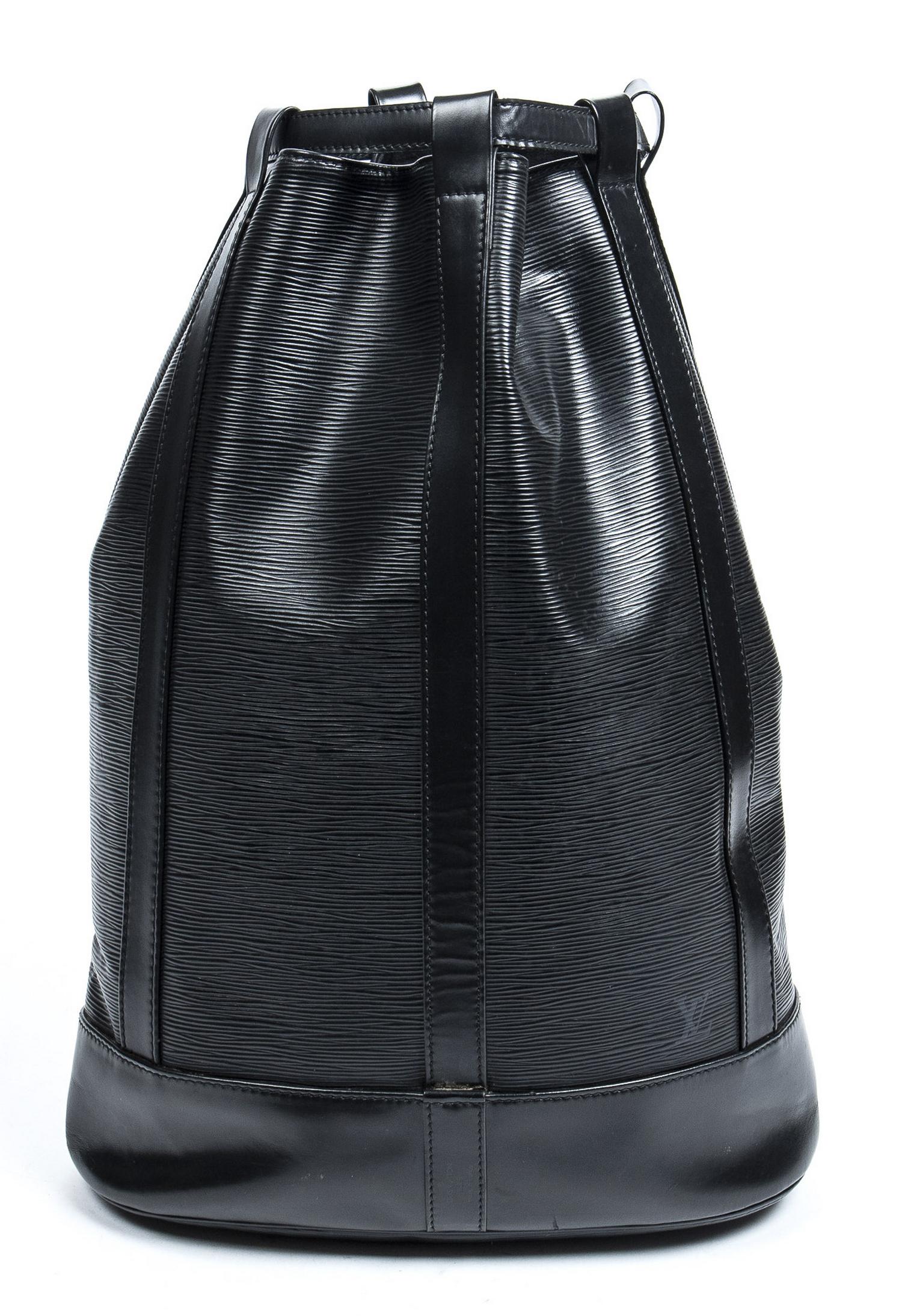 LOUIS VUITTON "RANDONNEE GM" BLACK EPI BACKPACK (1 of 7)