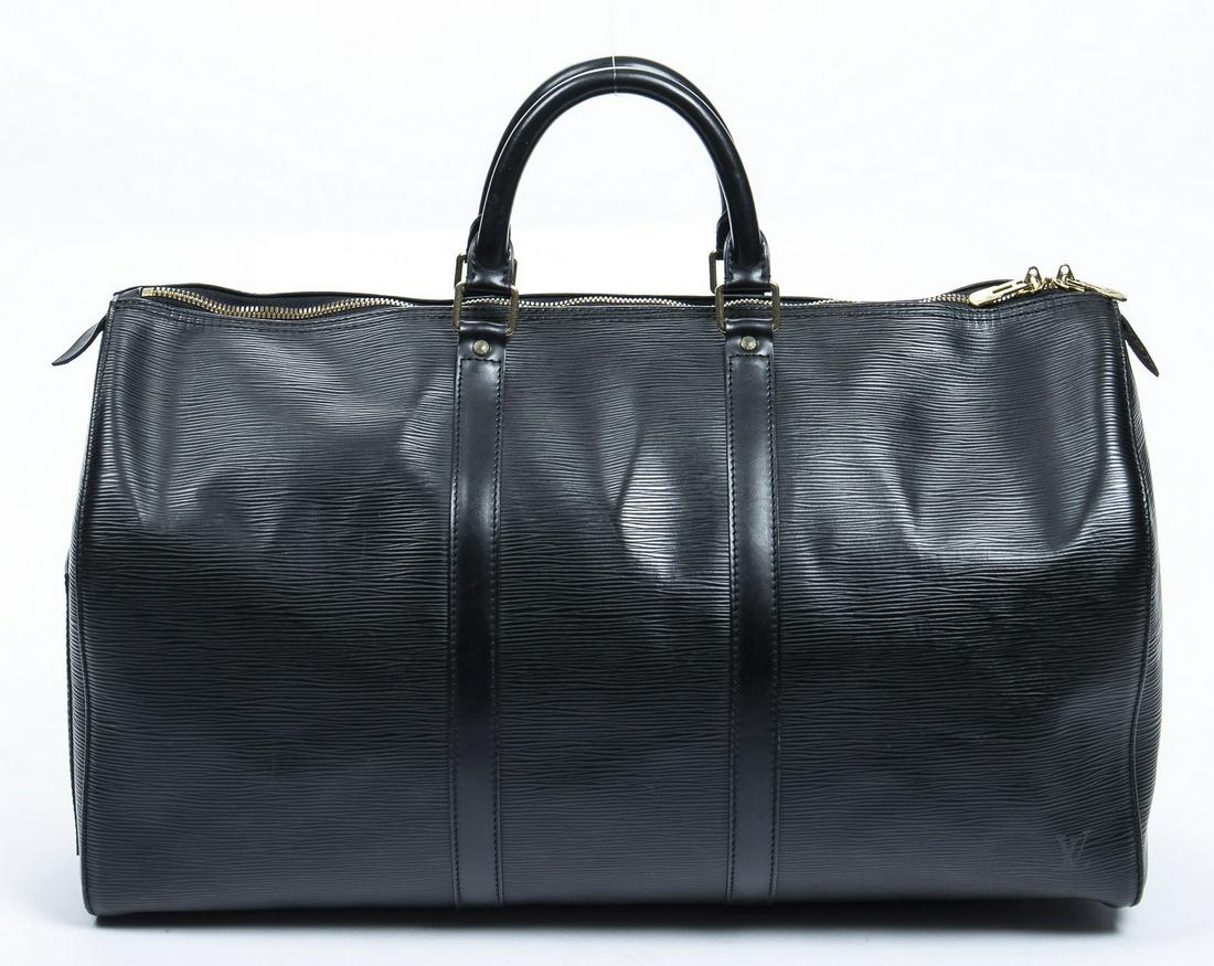 LOUIS VUITTON "KEEPALL 50" EPI LEATHER DUFFLE BAG (1 of 8)