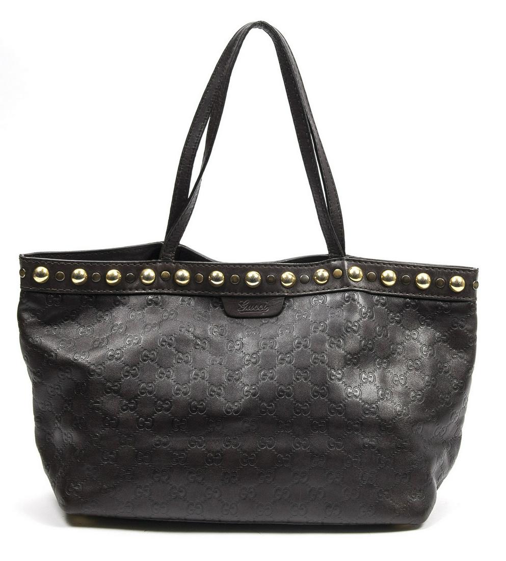 GUCCI "BABOUSKA STUDDED" LEATHER SHOULDER BAG (1 of 7)