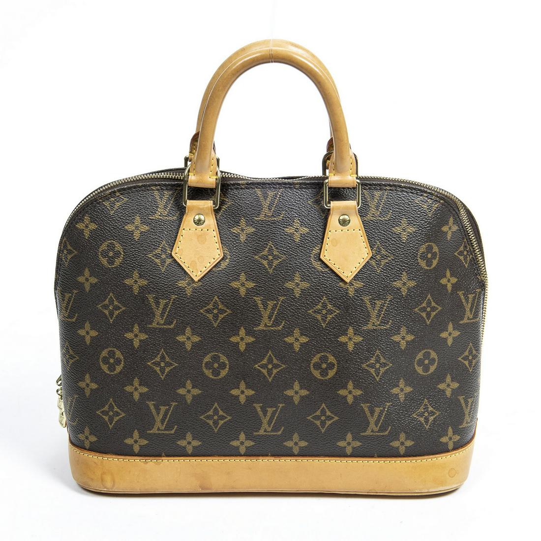LOUIS VUITTON "ALMA PM" MONOGRAM CANVAS HANDBAG (1 of 9)